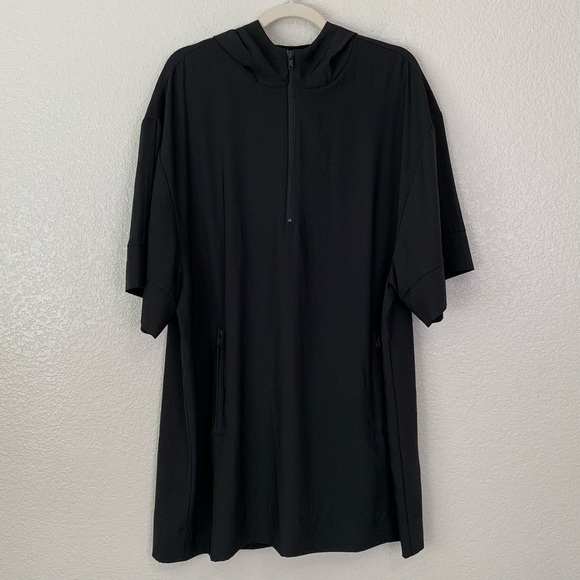 Lord and Taylor Man Black Half Zip Hoodie Oversized Sweatshirt, Size S/M - Picture 1 of 12